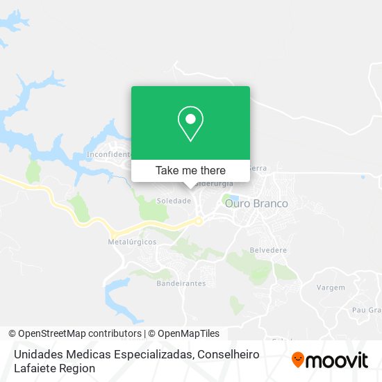 Unidades Medicas Especializadas map