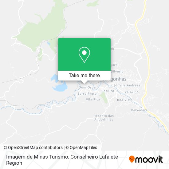 Mapa Imagem de Minas Turismo