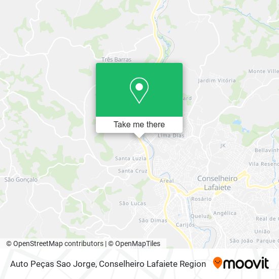 Mapa Auto Peças Sao Jorge