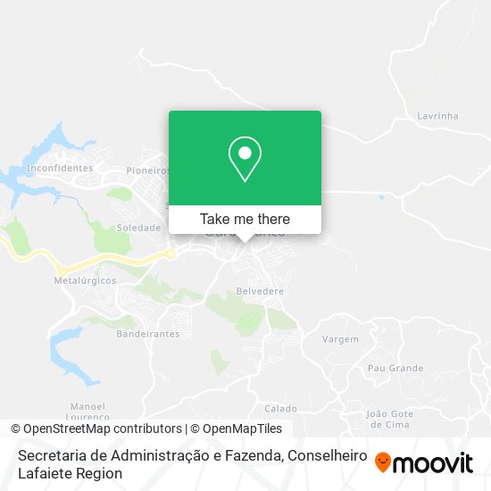 Secretaria de Administração e Fazenda map