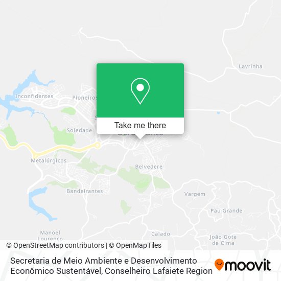 Secretaria de Meio Ambiente e Desenvolvimento Econômico Sustentável map