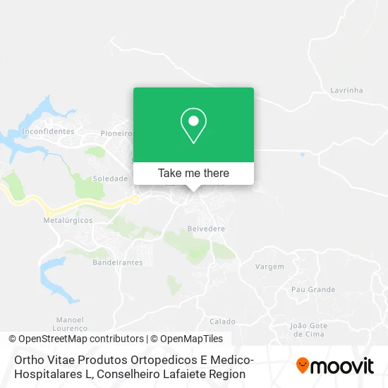 Ortho Vitae Produtos Ortopedicos E Medico-Hospitalares L map
