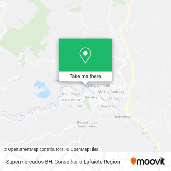 Supermercados BH map