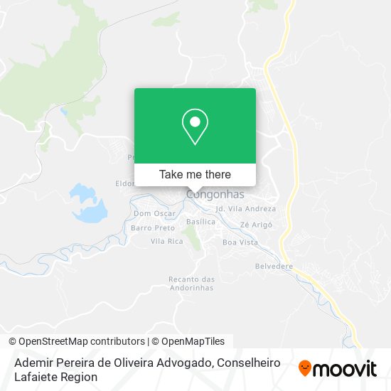 Ademir Pereira de Oliveira Advogado map