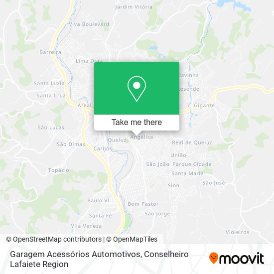 Mapa Garagem Acessórios Automotivos