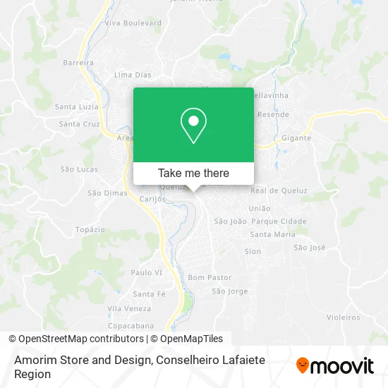 Amorim Store and Design map