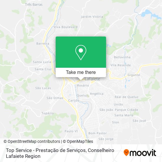 Top Service - Prestação de Serviços map