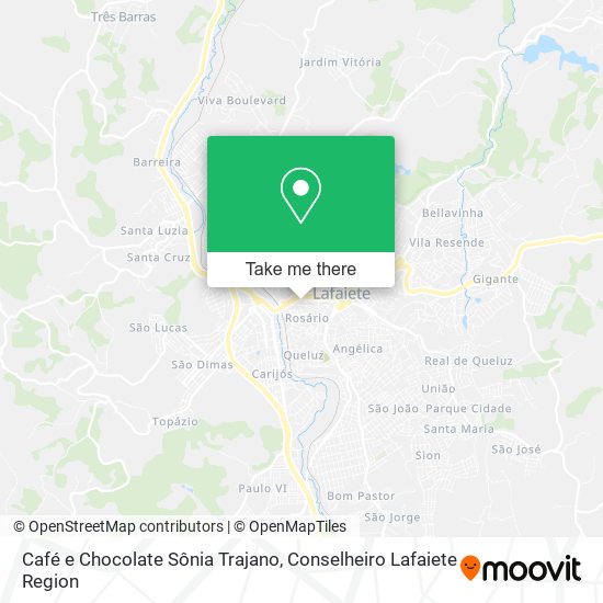 Mapa Café e Chocolate Sônia Trajano