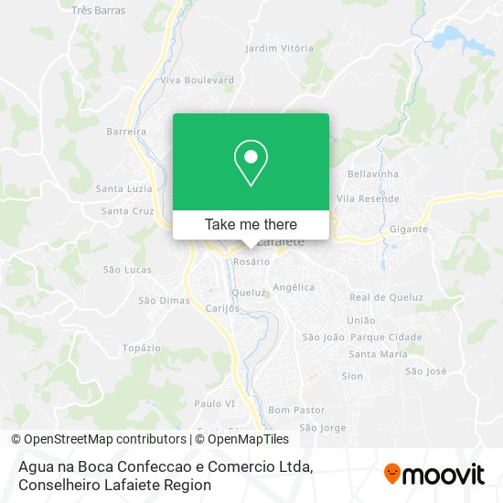 Agua na Boca Confeccao e Comercio Ltda map