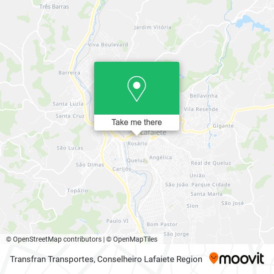 Transfran Transportes map