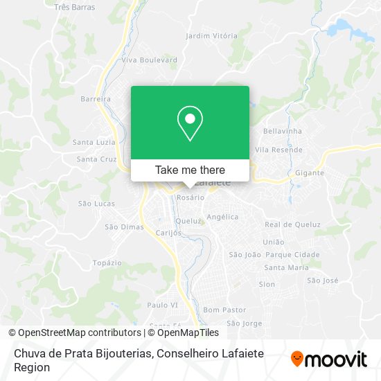 Chuva de Prata Bijouterias map