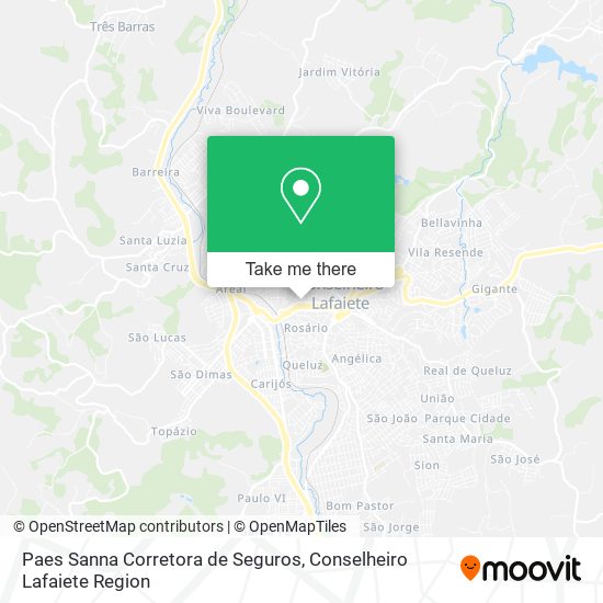 Paes Sanna Corretora de Seguros map