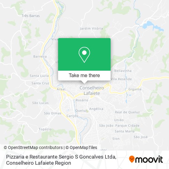 Pizzaria e Restaurante Sergio S Goncalves Ltda map