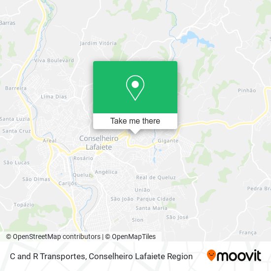 C and R Transportes map