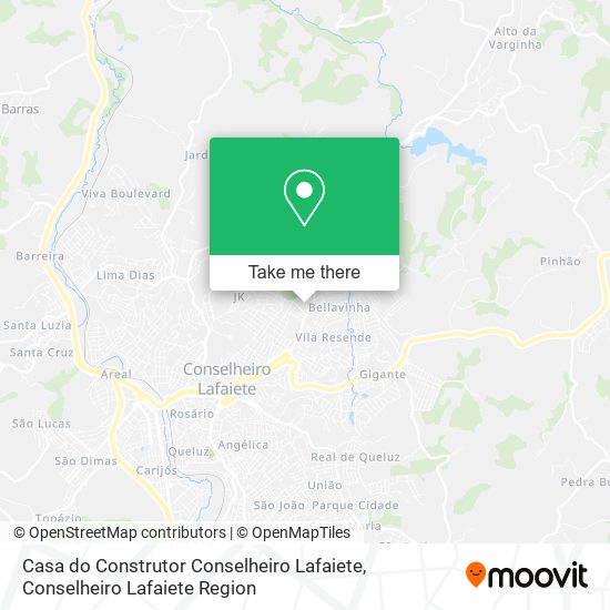 Casa do Construtor Conselheiro Lafaiete map