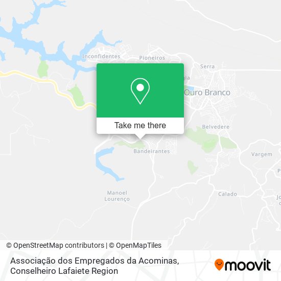 Associação dos Empregados da Acominas map
