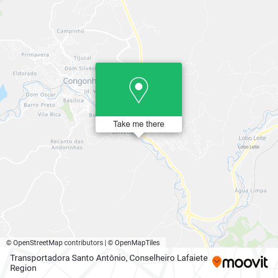 Mapa Transportadora Santo Antônio