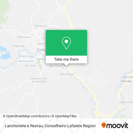 Lanchonete e Restau map