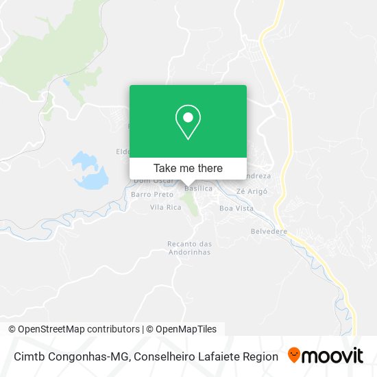 Cimtb Congonhas-MG map