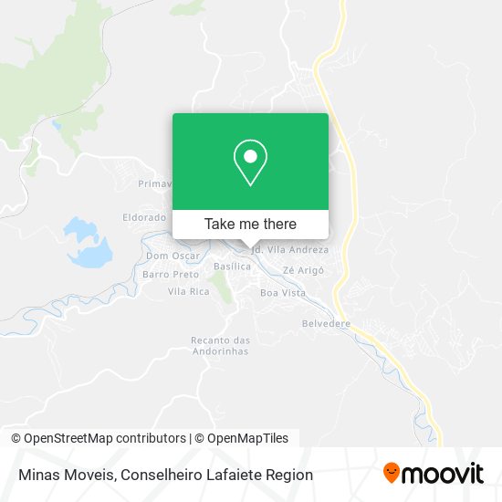 Minas Moveis map