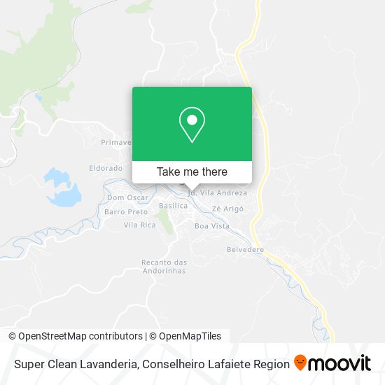 Super Clean Lavanderia map