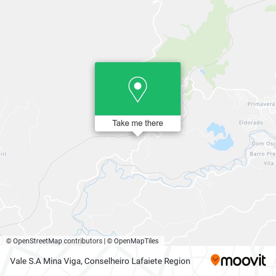 Vale S.A Mina Viga map