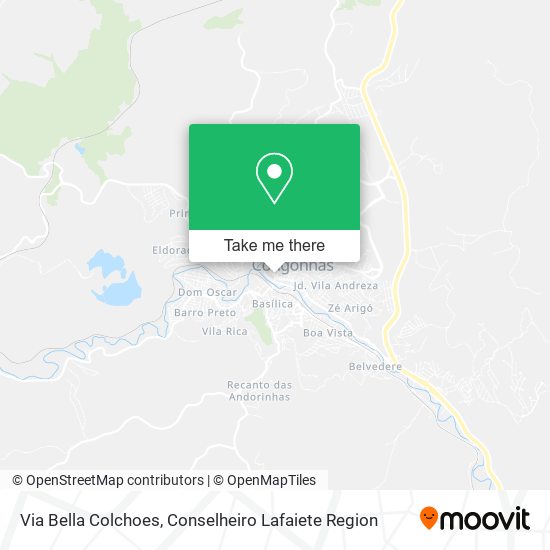 Via Bella Colchoes map