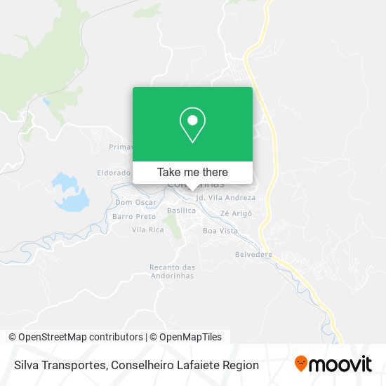 Silva Transportes map