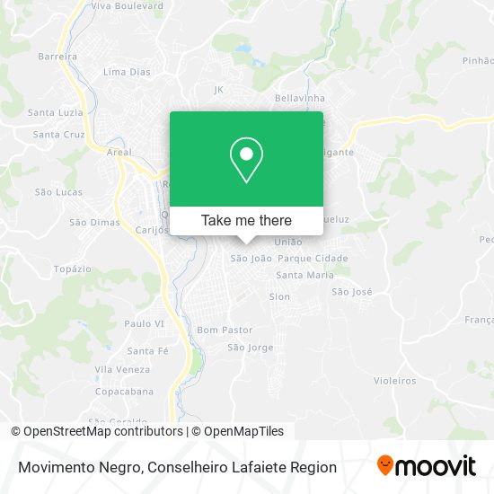Movimento Negro map