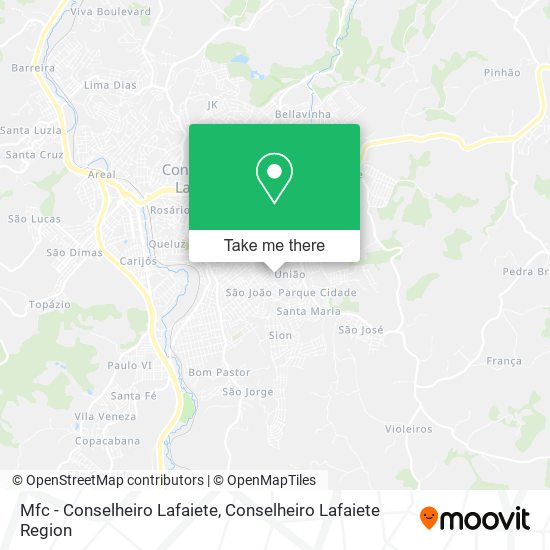 Mfc - Conselheiro Lafaiete map