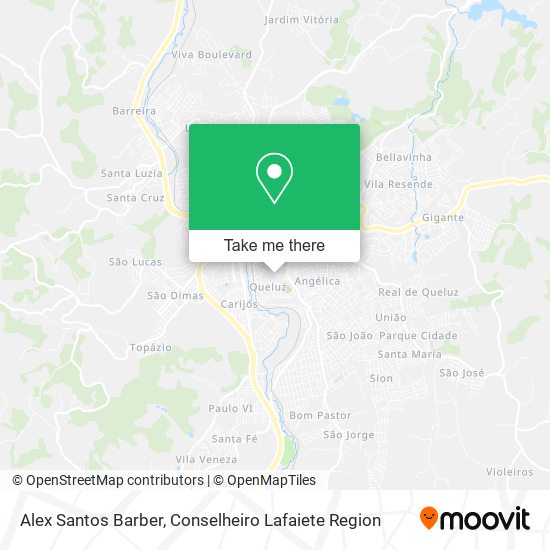 Alex Santos Barber map