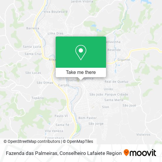 Fazenda das Palmeiras map