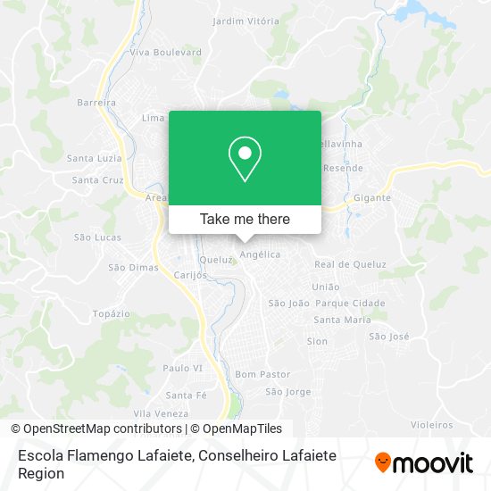 Escola Flamengo Lafaiete map