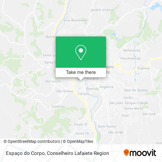 Espaço do Corpo map