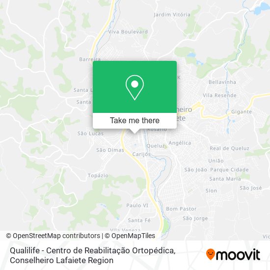 Mapa Qualilife - Centro de Reabilitação Ortopédica