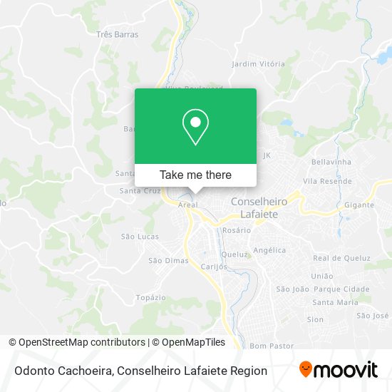 Odonto Cachoeira map