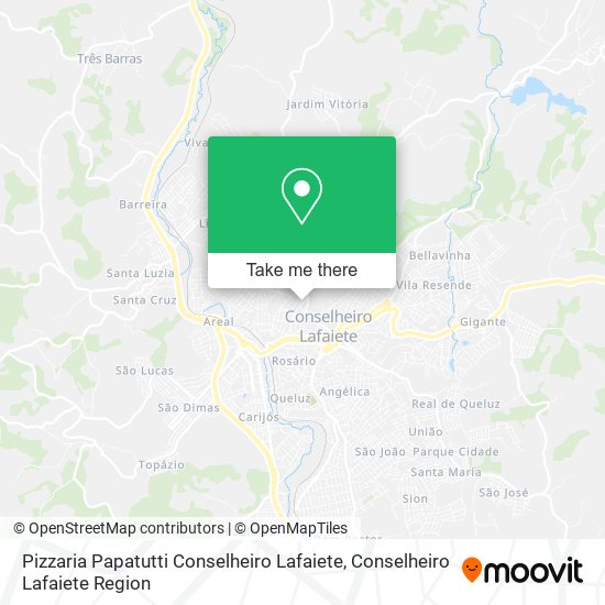 Pizzaria Papatutti Conselheiro Lafaiete map