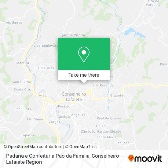 Padaria e Confeitaria Pao da Familia map