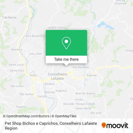 Pet Shop Bichos e Caprichos map