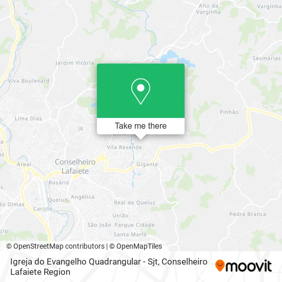 Igreja do Evangelho Quadrangular - Sjt map