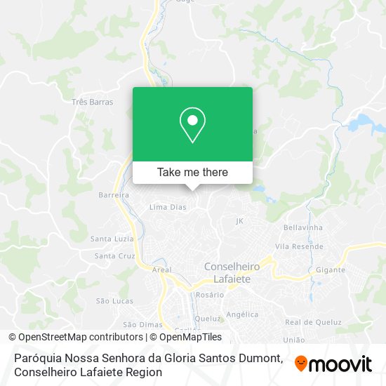 Paróquia Nossa Senhora da Gloria Santos Dumont map