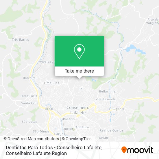 Dentistas Para Todos - Conselheiro Lafaiete map