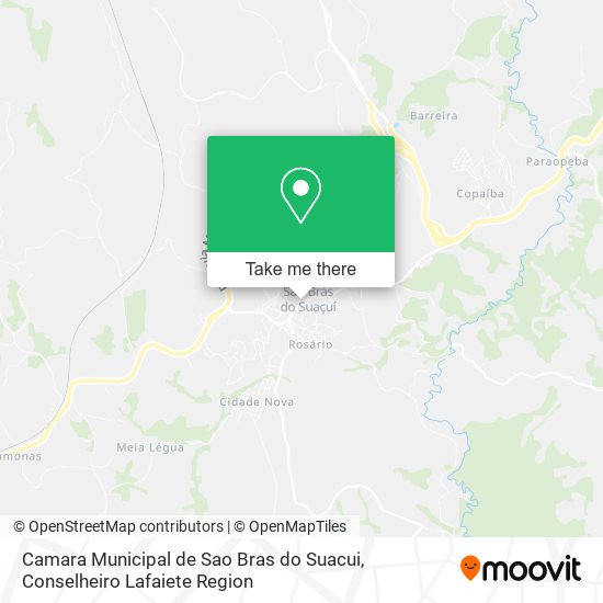 Camara Municipal de Sao Bras do Suacui map