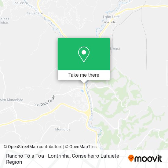 Rancho Tô a Toa - Lontrinha map