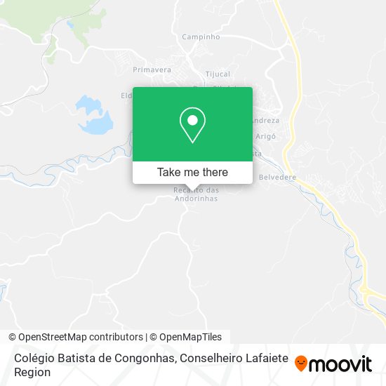 Colégio Batista de Congonhas map