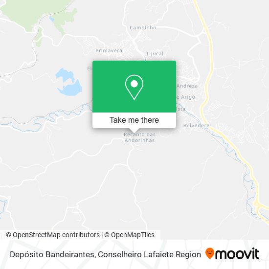 Depósito Bandeirantes map