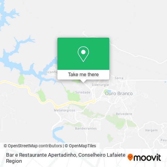 Bar e Restaurante Apertadinho map