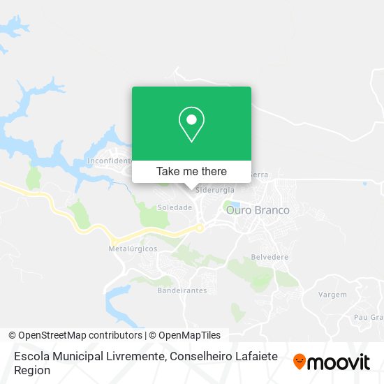 Mapa Escola Municipal Livremente