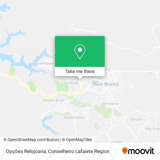 Opções Relojoaria map