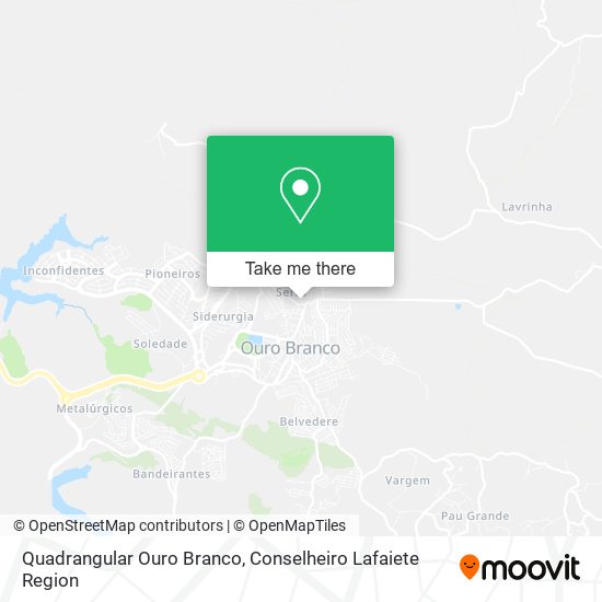 Quadrangular Ouro Branco map